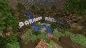 دانلود مپ پارکور مسابقه 2 نفره کوتاه ماینکرفت – Map Parkour Minecraft Duel