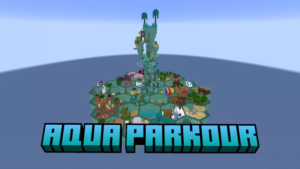 دانلود مپ پارکور آبی (Aqua) ماینکرفت – Aqua Parkour map minecraft