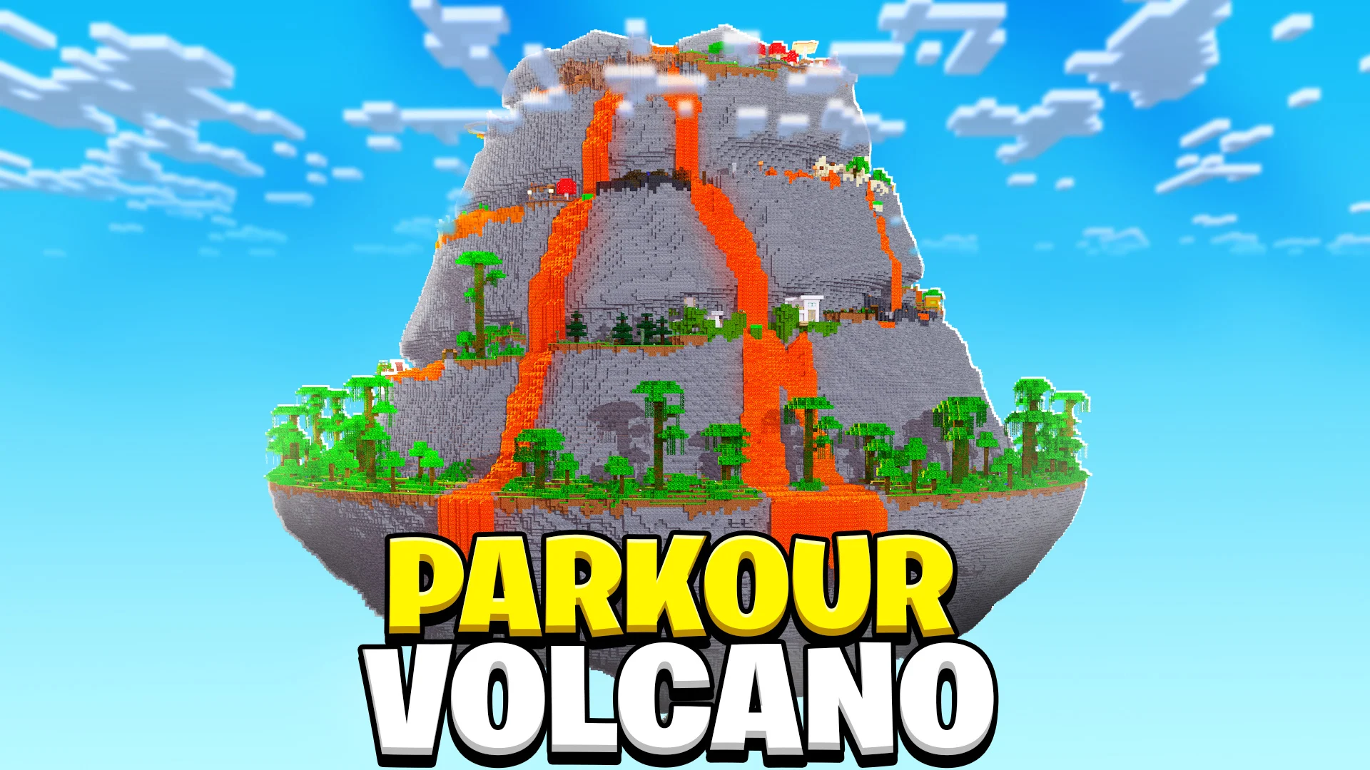 دانلود مپ پارکور آتشفشان ماینکرفت – Parkour Vulcano map minecraft