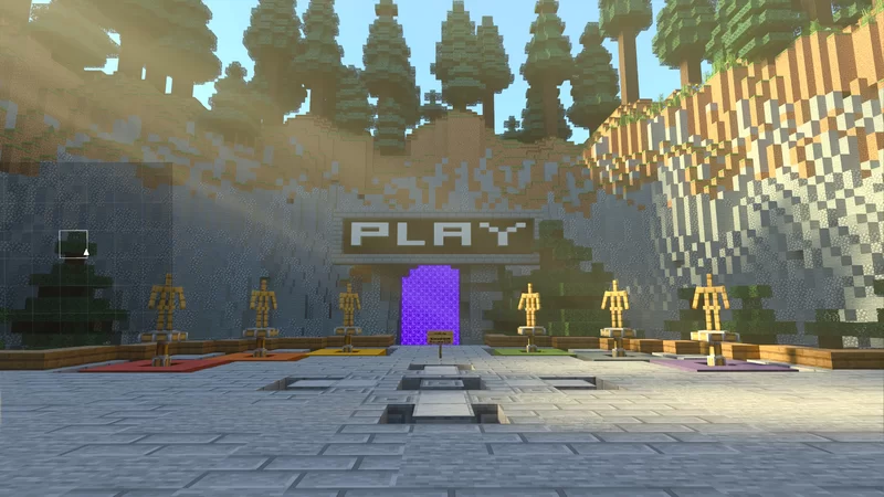 دانلود مپ لابی ساده بدراک ماینکرفت (Basic Lobby Bedrock)