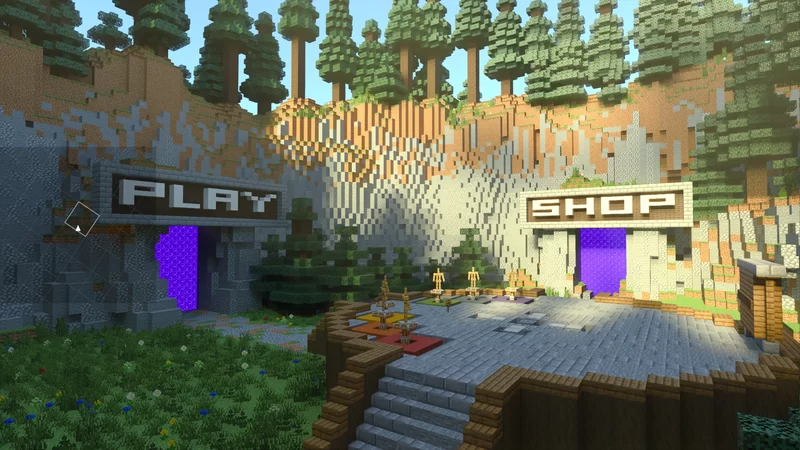 دانلود مپ لابی ساده بدراک ماینکرفت (Basic Lobby Bedrock)