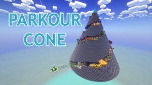 سخت ترین مپ پارکور سال 2025 ماینکرفت [Parkour Cone Minecraft map]