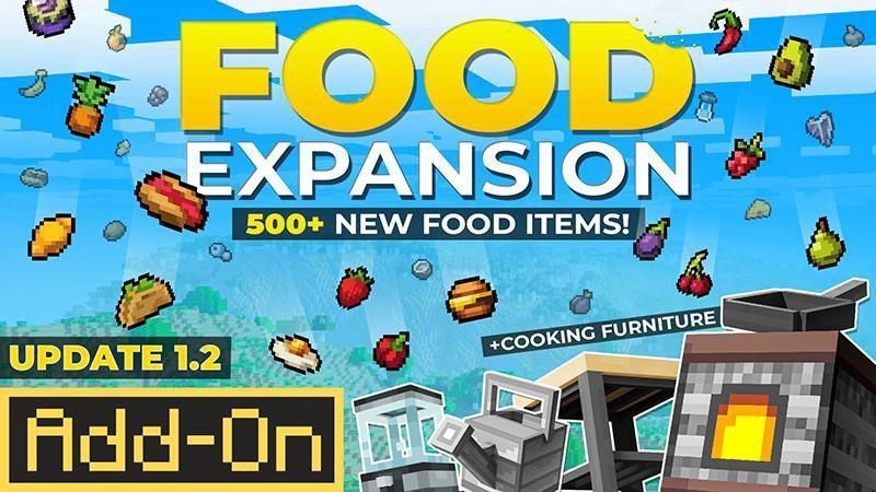 ادان ماینکرافت بدارک اضافه شدن غذا های جدید (FOOD EXPANSION) ورژن 26.1