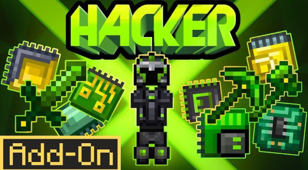 ادان ماینکرافت بدارک Hacker (دنیایی هکری در ماینکرافت) ورژن 26.1
