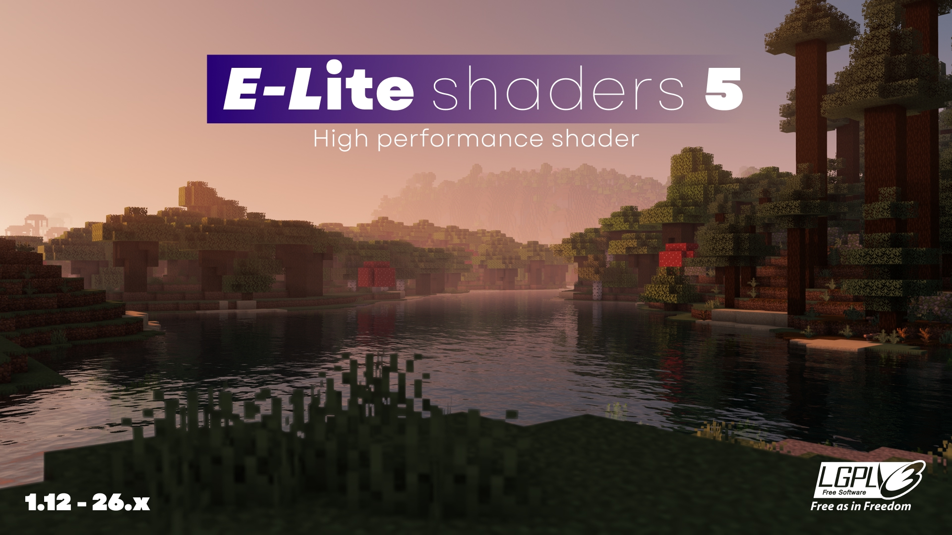 شیدر ماینکرافت (E-LITE Shaders) سبک و زیبا (تمام ورژن ها)