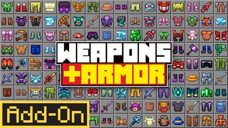 ادان ماینکرافت بدارک ارمور و سلاح های جدید (WEAPONS ARMOR) ورژن 26.1