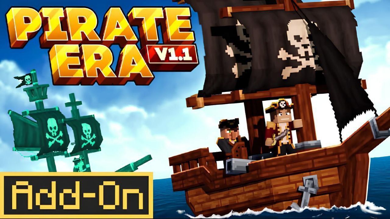 ادان ماینکرافت عصر دزدان دریایی (PirateEra Add-On) ورژن 26.1