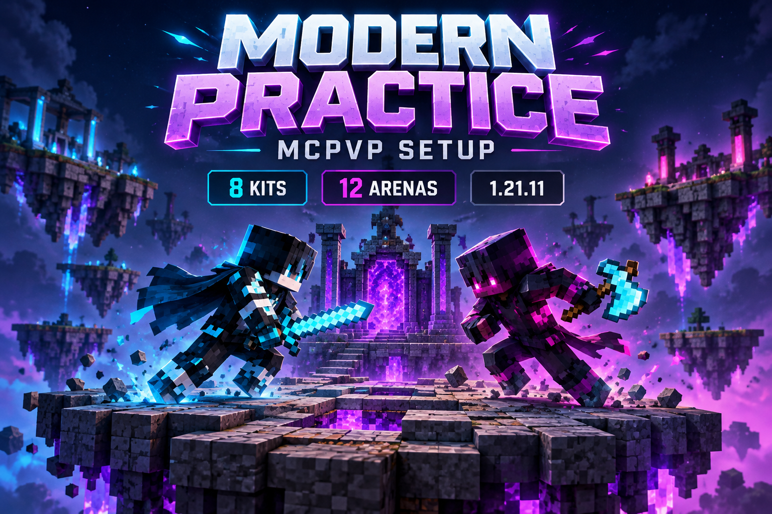 خرید گیم مود پرکتیس مدرن ماینکرافت | Modern Practice PvP 1.21.11